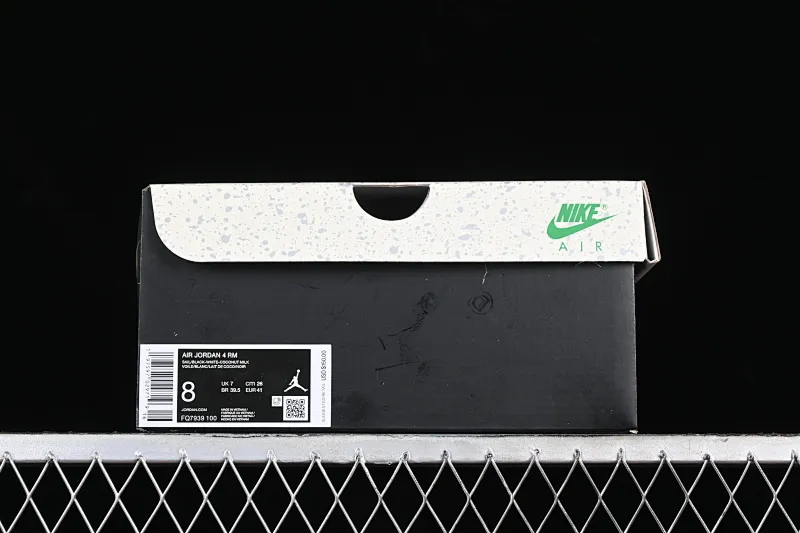 All categories Air Jordan Jordan series basketball shoes Air Jordan 4 Air Jordan 4 "Remastered" AJ4 Joe 4 remake black and white FQ7939-100